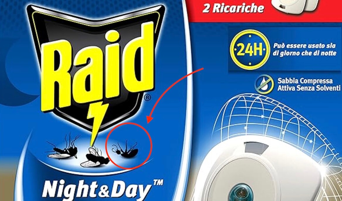 Raid Night & Day con dibujo de hormiga.